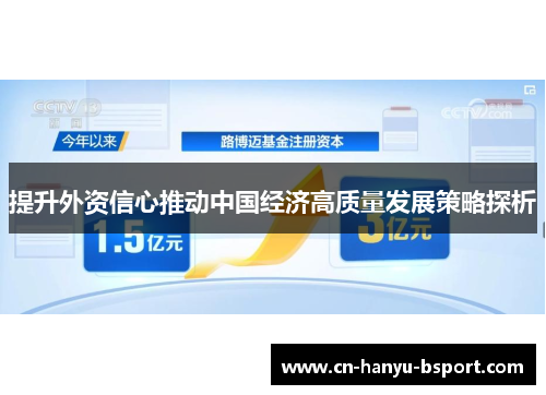 提升外资信心推动中国经济高质量发展策略探析
